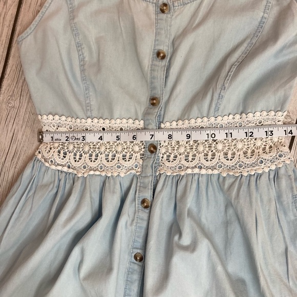 Pins & Needles denim dress with lace - Picture 5 of 11